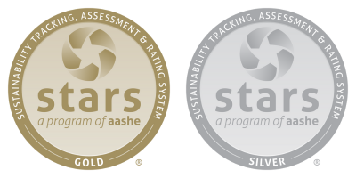 stars gold and silver emblems